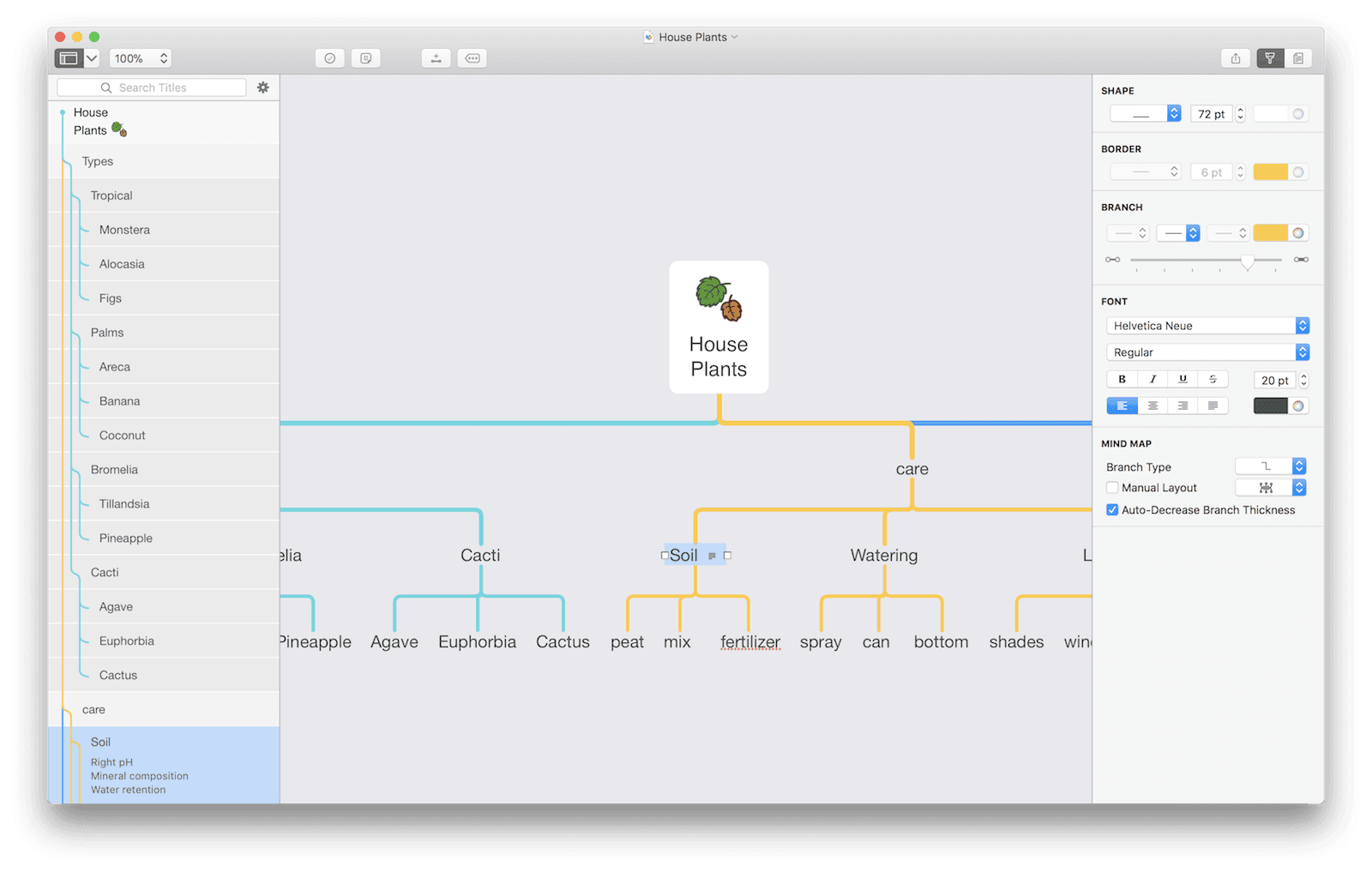 MindNode 5 on Mac
